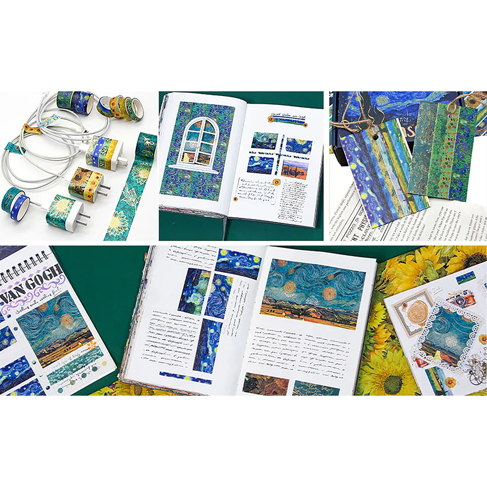 36 Roll Washi Tape Set - Van Gogh's World - Image 4