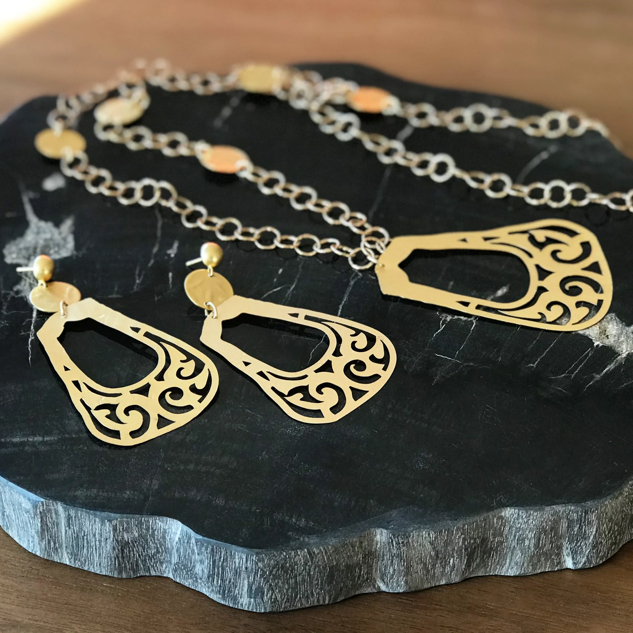 Bactrian Ornament Statement Earrings - Image 3