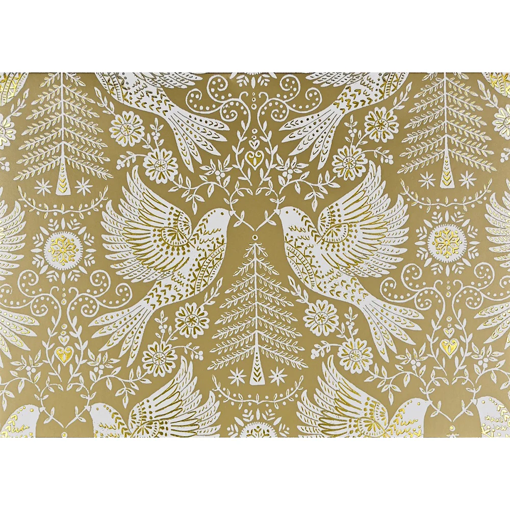 Golden Doves Deluxe Boxed Holiday Cards - Image 4
