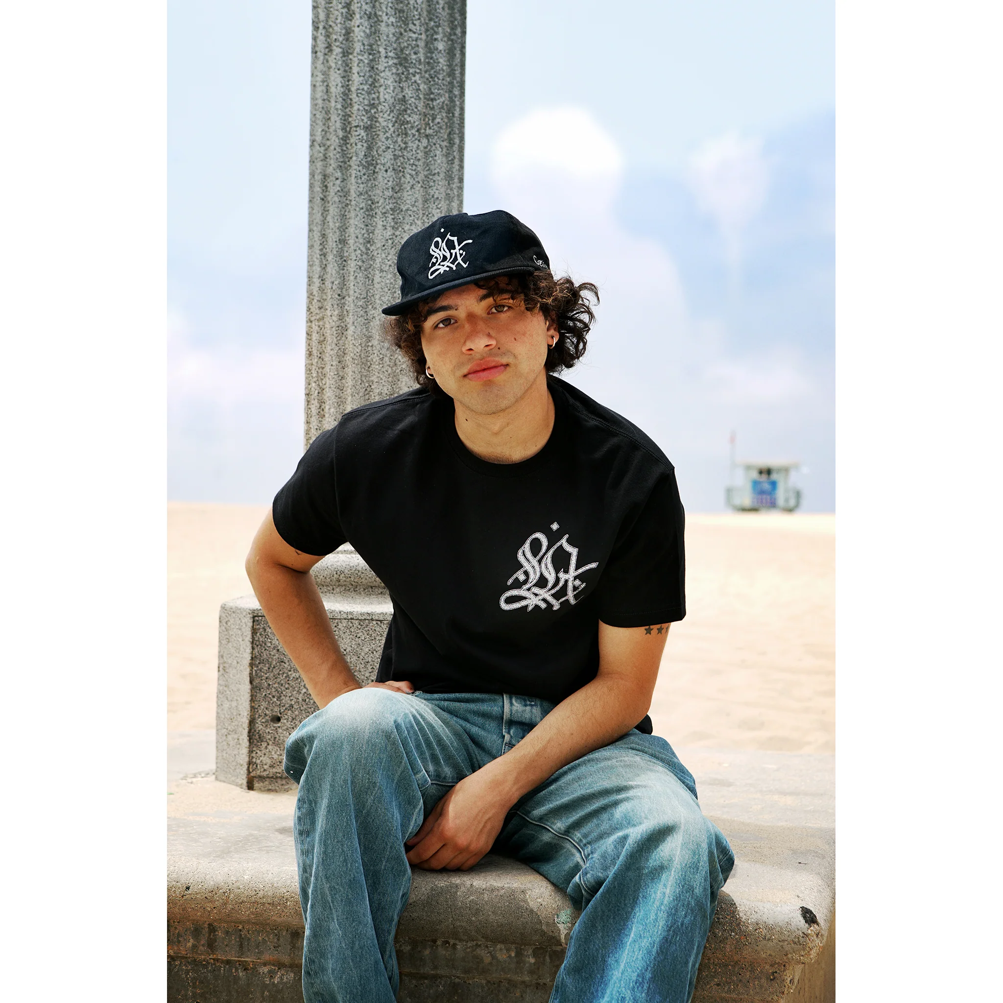 L.A. Graffiti Black Book Corduroy Cap - Image 4