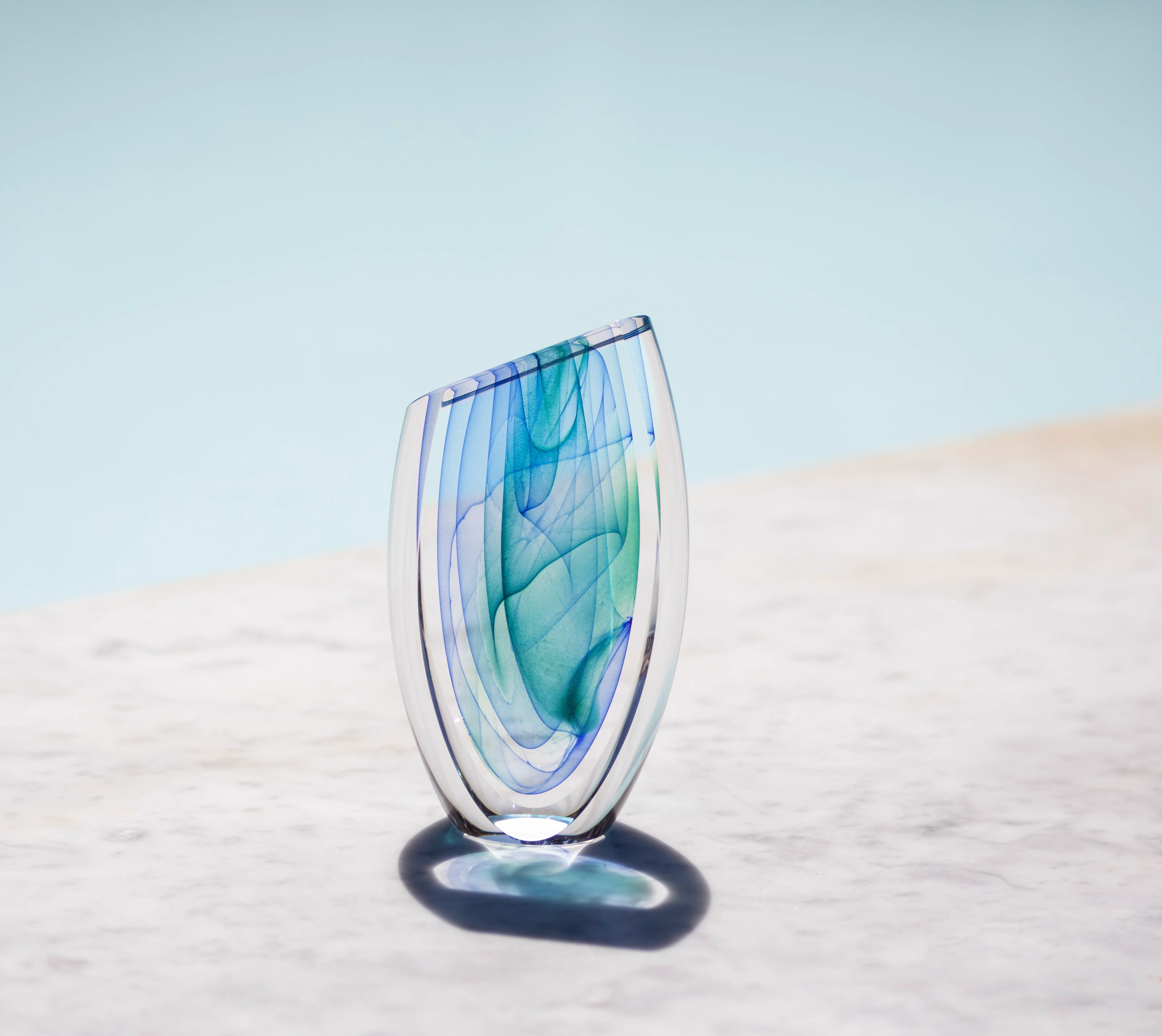 Lyra Two Panel Glass Sculpture - Image 4