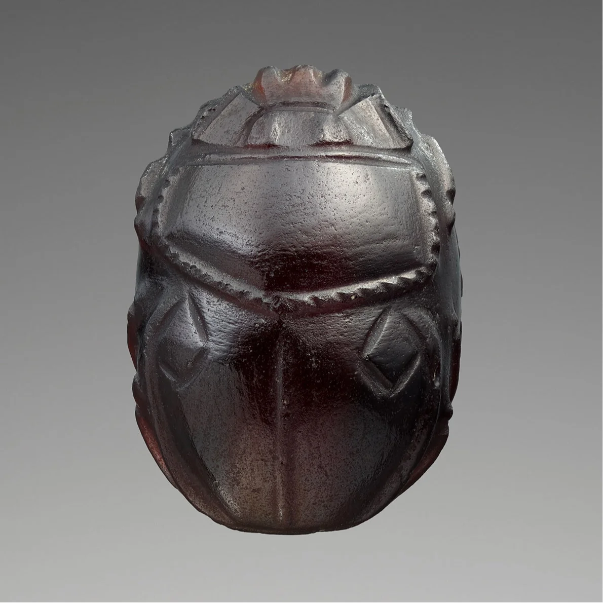 Glass Scarab Pendant Necklace - Image 3