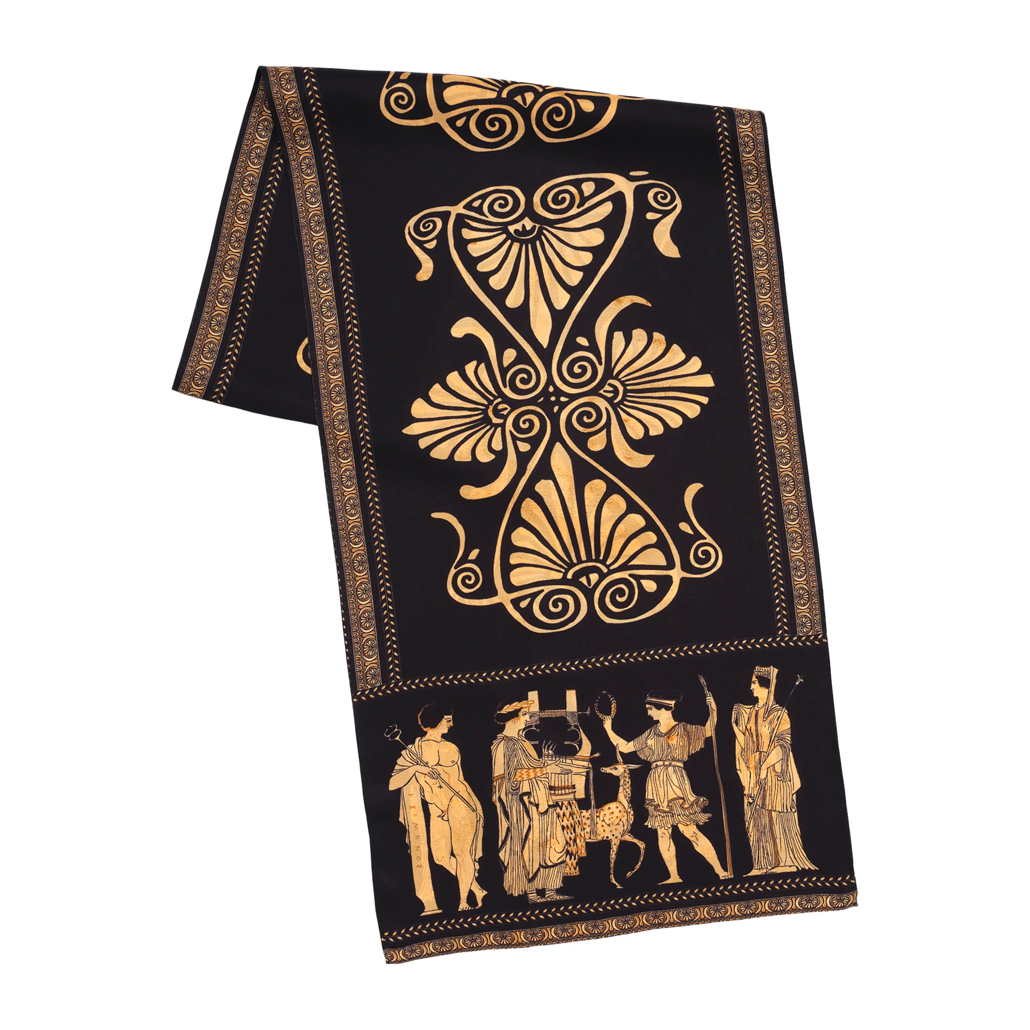 Red-Figure Scene Silk Scarf - Image 3