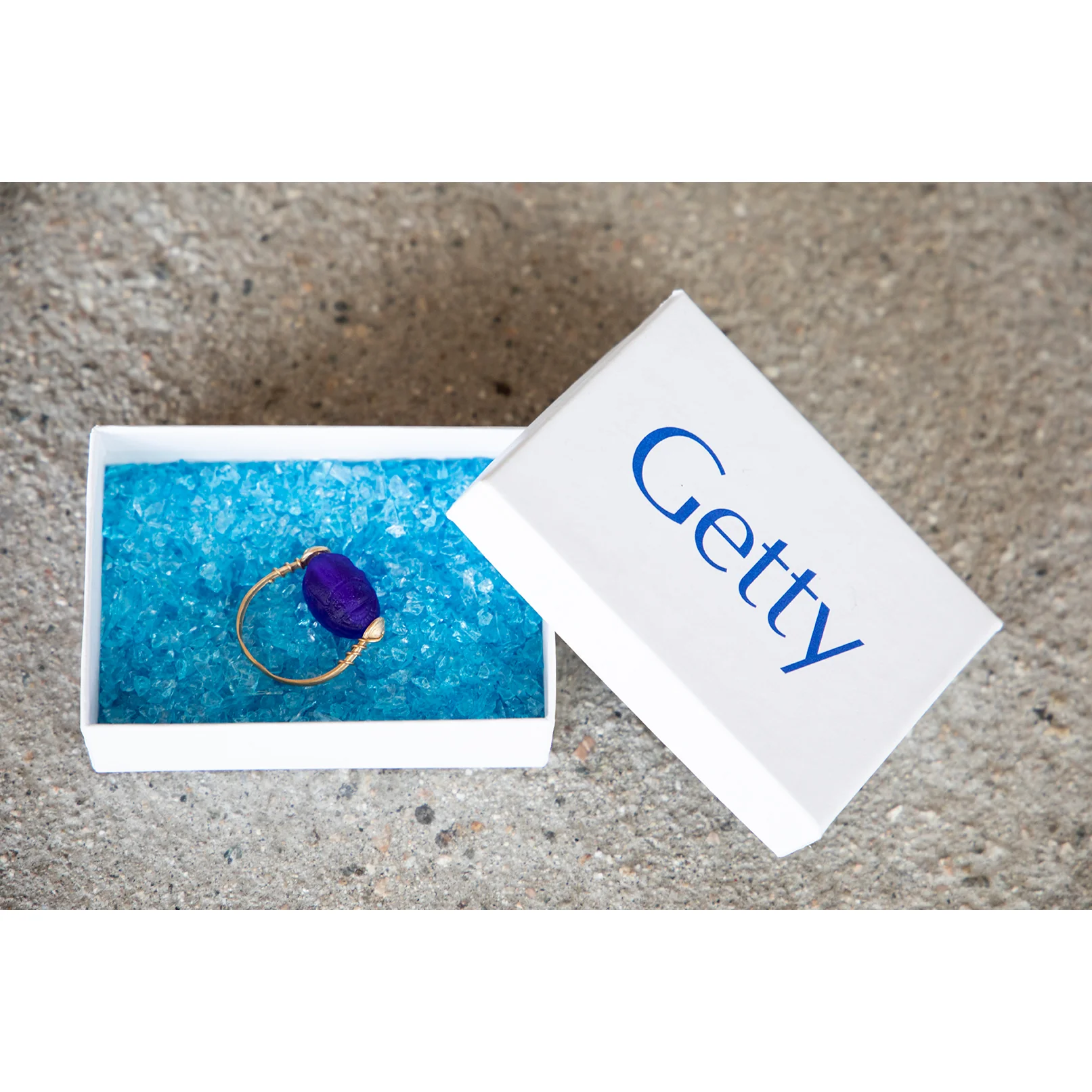 Glass Scarab Swivel Ring - Image 3