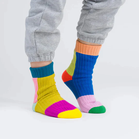 Rainbow Mismatch House Socks - Image 4