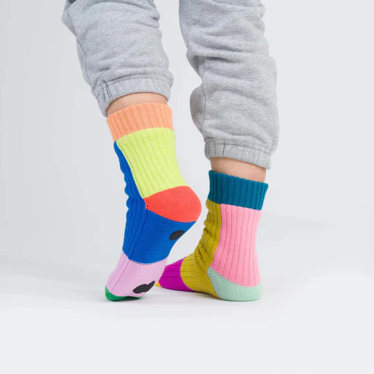Rainbow Mismatch House Socks - Image 5