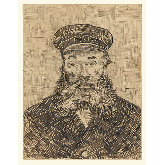 Van Gogh Portrait of Joseph Roulin Silk Neckerchief Scarf - Image 5