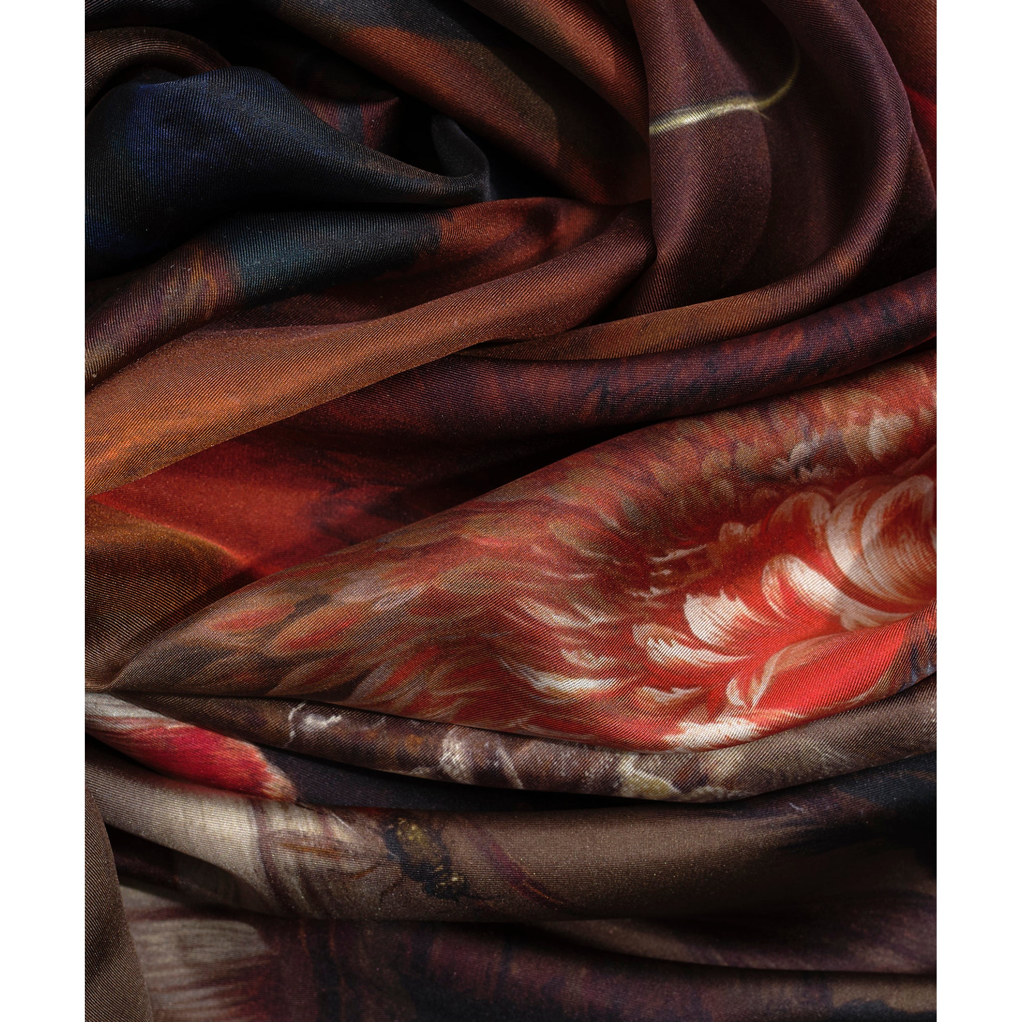 Van Huysum Vase of Flowers Silk Scarf - Image 3