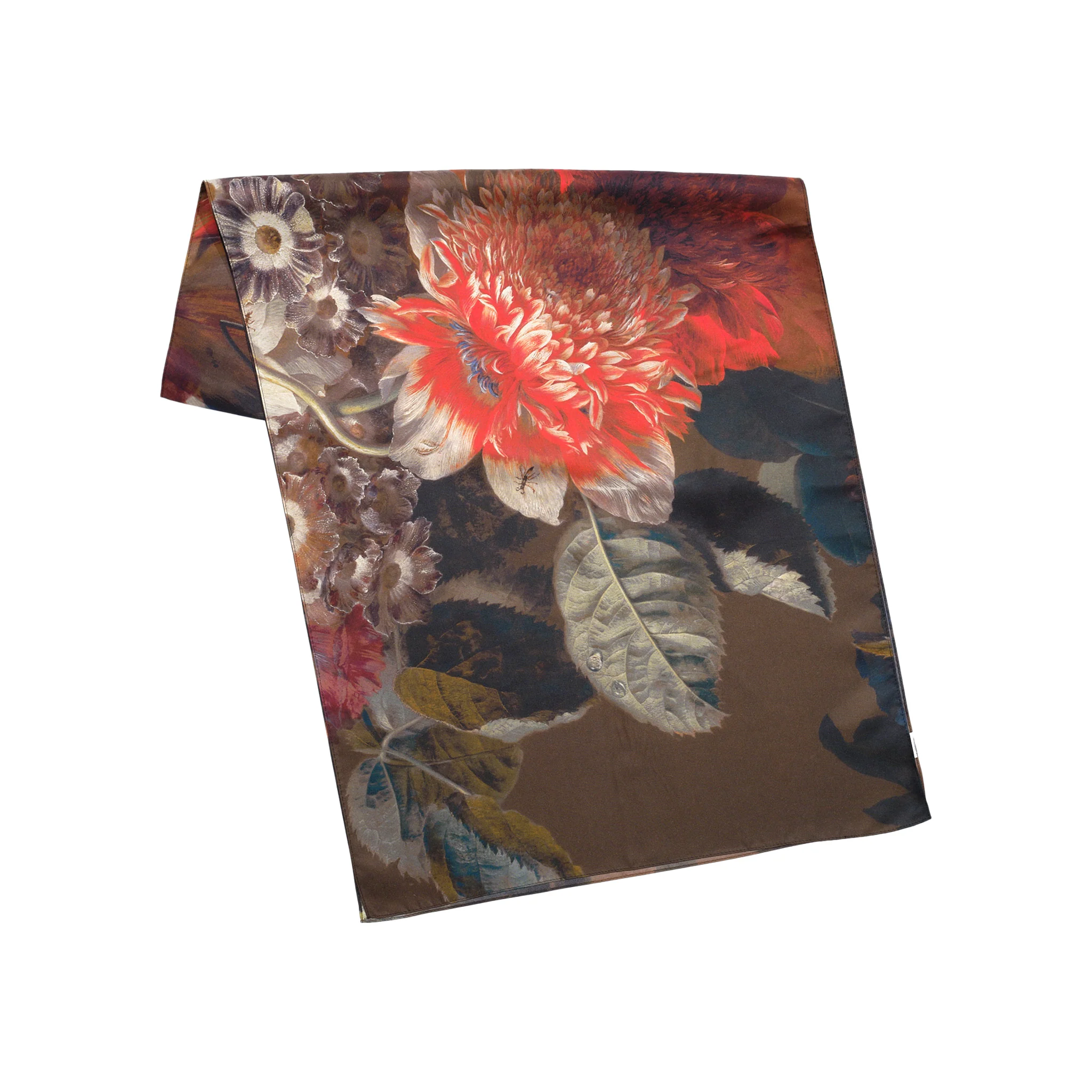 Van Huysum Vase of Flowers Silk Scarf - Image 4